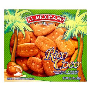 5 cookies (31 g) Rico Coco Coconut Flavored Cookies