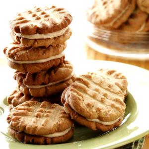 5 Cookies Peanut Butter Sandwich Creme Cookies