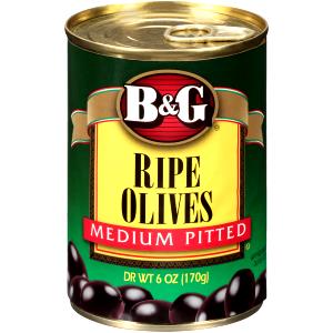 5 olives (15 g) Medium Pitted Black Olives