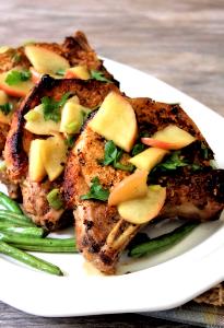 5 oz (140 g) Apple Bourbon Pork Chops