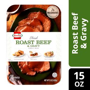 5 oz meat with gravy (140 g) Sliced Roast Beef & Gravy