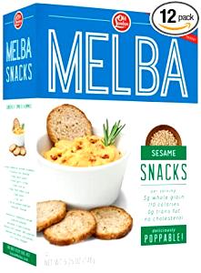 5 pieces (15 g) Melba Snacks Sesame