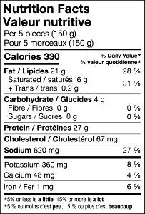 5 pieces (150 g) Dry Garlic Ribs