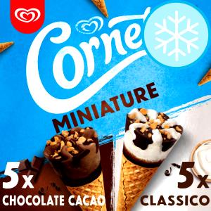 5 Pieces Ice Cream Miniatures, Milk Chocolate With Vanilla