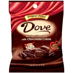 5 Pieces Dark Chocolate, Silky Smooth, Chocolate Creme,, Sugar Free