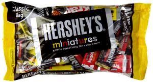 5 Pieces Miniatures Candy Bars, Assorted (Chocolate, Krackel, Special Dark, Mr. Goodbar)