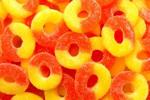 5 rings (43 g) Peach Rings
