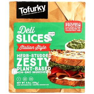5 Slices Meatless Deli Slices, Italian, Vegan