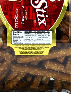 5 sticks (28 g) Pretzel Sticks