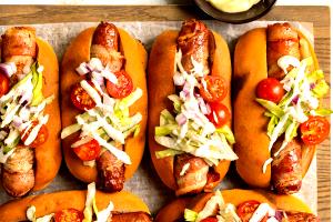 50 Grams Hot Dog, Flavor-Packed, Bacon Dogs