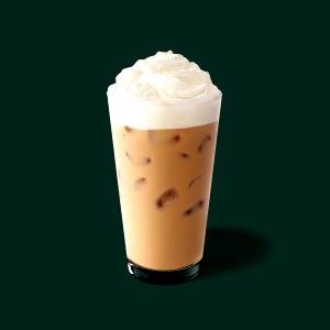 574 Grams ICED MOCHA - Large - Soy Milk - White Chocolate - With Non-Fat Whip