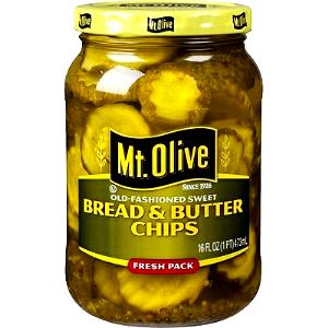 6 chips (28 g) Old-Fashioned Sweet Bread & Butter Chips