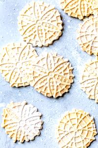 6 cookies (30 g) Lemon Pizzelle