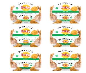 6 cookies Anise Pizzelle