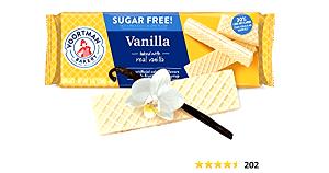 6 Cookies Wafers, Vanilla, Sugar Free