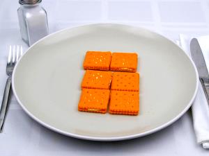 6 Cracker (1 Cracker = 6.5g) Cheese Crackers (with Cheese Filling, Sandwich Type)
