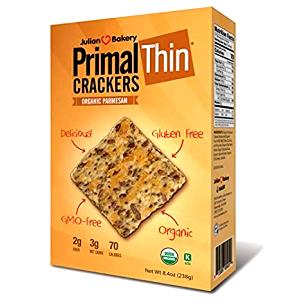 6 crackers (14 g) Primal Thin Crackers - Organic Parmesan