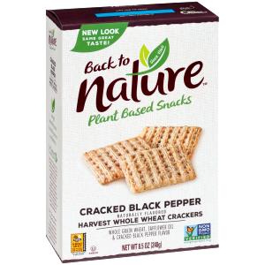 6 crackers (28 g) Cracked Black Pepper Harvest Whole Wheat Crackers