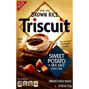 6 crackers (30 g) Brown Rice Baked with Sweet Potato