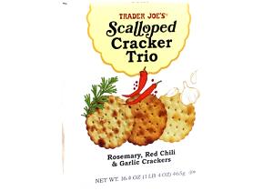 6 crackers (30 g) Scalloped Cracker Trio