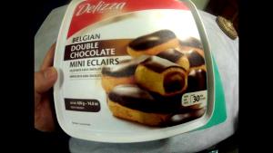 6 eclairs (84 g) Belgian Double Chocolate Mini Eclairs