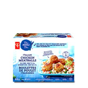 6 meatballs (80 g) PC Blue Menu Italian Chicken Meatballs
