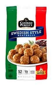 6 meatballs (85 g) Swedish Style Bite Size Meatballs