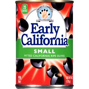 6 olives (15 g) Small Black Olives