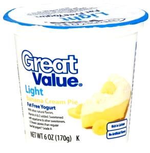 6 oz (170 g) Light Nonfat Yogurt - Banana Cream Pie