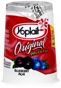 6 oz (170 g) Lowfat Blueberry Acai Yogurt
