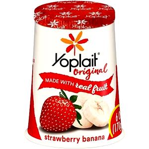 6 oz (170 g) Lowfat Strawberry Banana Yogurt