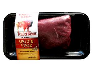 6 oz (170 g) Natural Bison Sirloin Steak