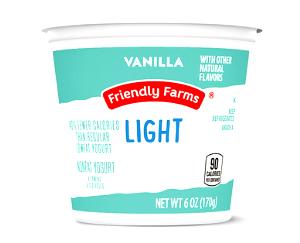 6 oz (170 g) Nonfat Light Vanilla Yogurt