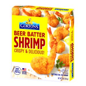 6 Oz Beer Battered Whole Shrimp, Crispy