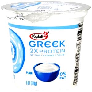6 Oz Fat Free Plain Yogurt