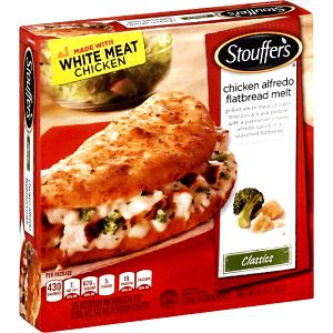 6 Oz Flatbread Melt, Chicken Alfredo