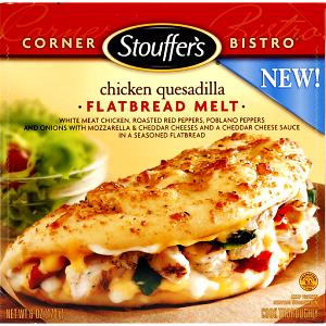 6 Oz Flatbread Melt, Chicken Quesadilla