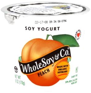 6 Oz Peach Soy Yogurt