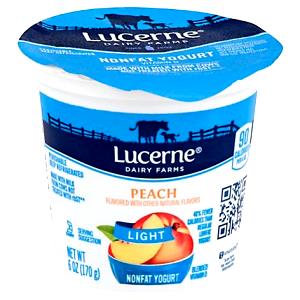 6 Oz Yogurt, Peach, Nonfat