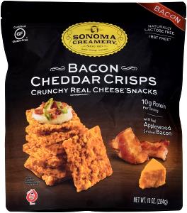 6 pieces (1 oz) Bacon Cheddar Crisps