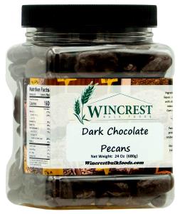 6 pieces (1.5 oz) Dark Chocolate Covered Pecans