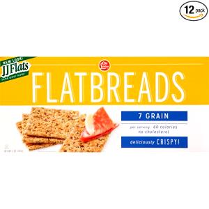 6 pieces (28 g) JJ Flats Flatbreads - 7 Grain