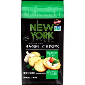 6 pieces (28 g) Roasted Garlic Bagel Crisps