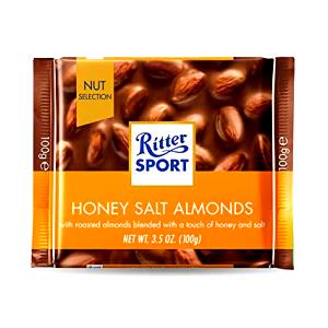 6 pieces (38 g) Milk Chocolate with Honey Salt Almonds