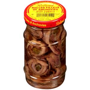 6 Pieces Anchovy Fillets, Rolled With Capers