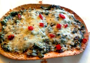6 pieces Spinach Florentine Flatbread