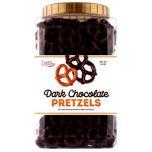 6 pretzels (1.4 oz) Chocolatier Dark Chocolate Covered Pretzels