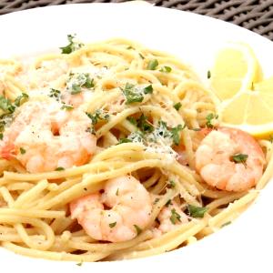 6 shrimp (4 oz) Lemon Shrimp Scampi