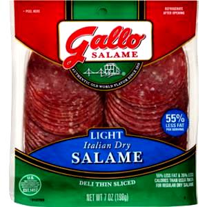 6 slices (28 g) Light Italian Dry Salame