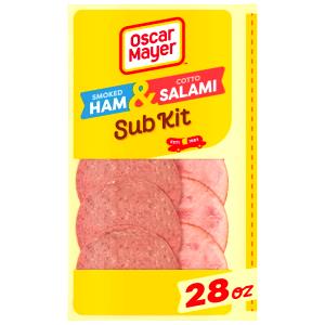 6 Slices Ham Lunchmeat, Sub Sandwich Kit, Smoked Ham